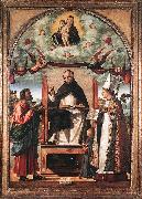 CARPACCIO, Vittore, St Thomas in Glory between St Mark and St Louis of Toulouse dfg